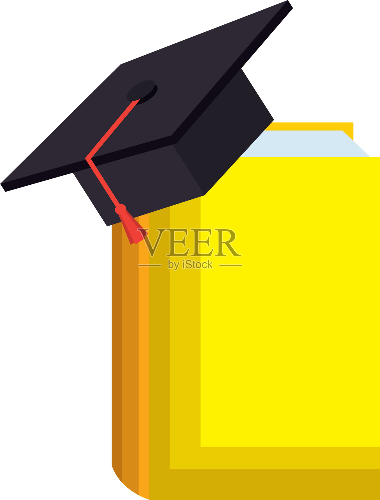 课本带帽毕业设计元素图片