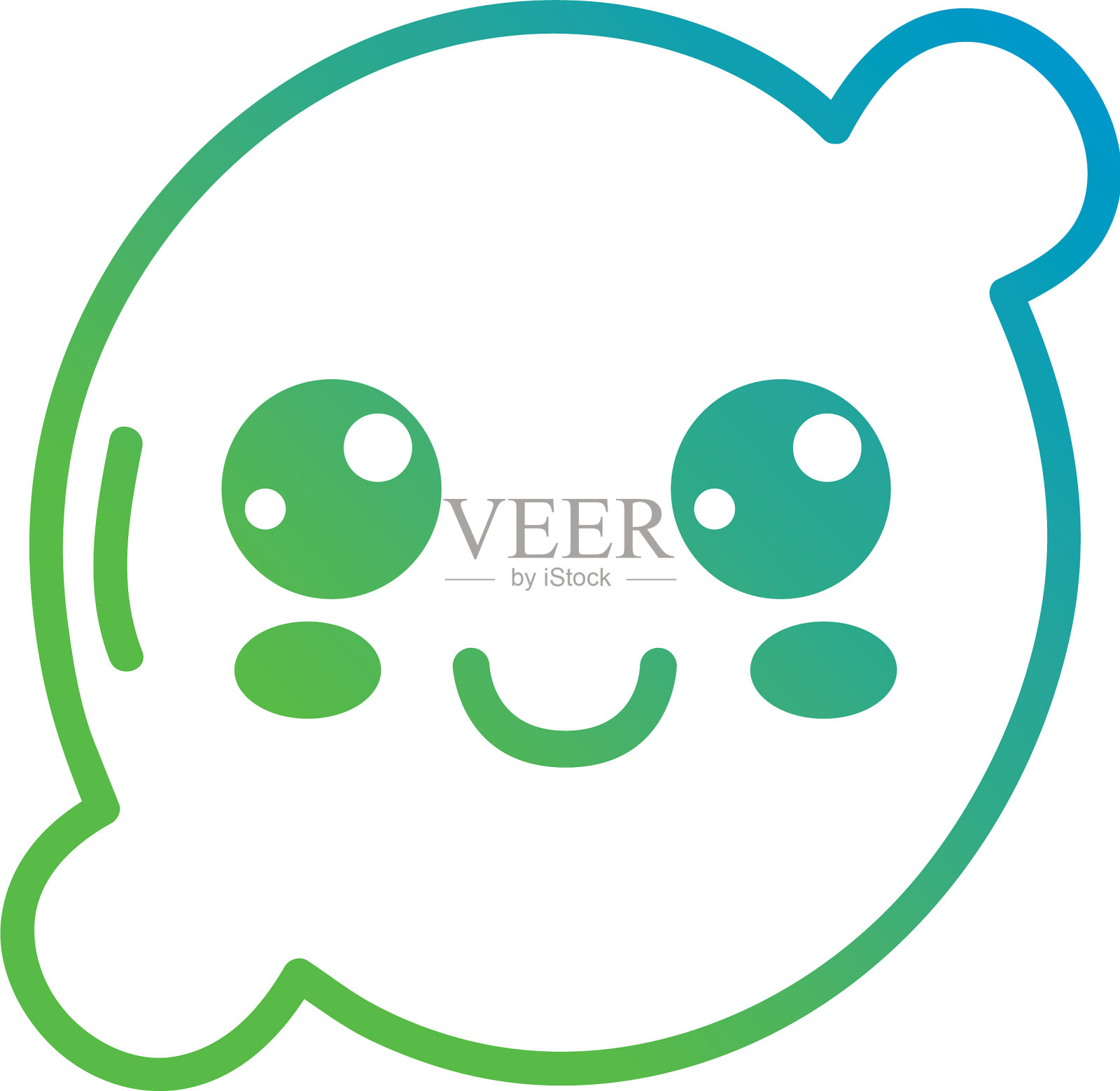 线卡哇伊可爱快乐柠檬水果插画图片素材