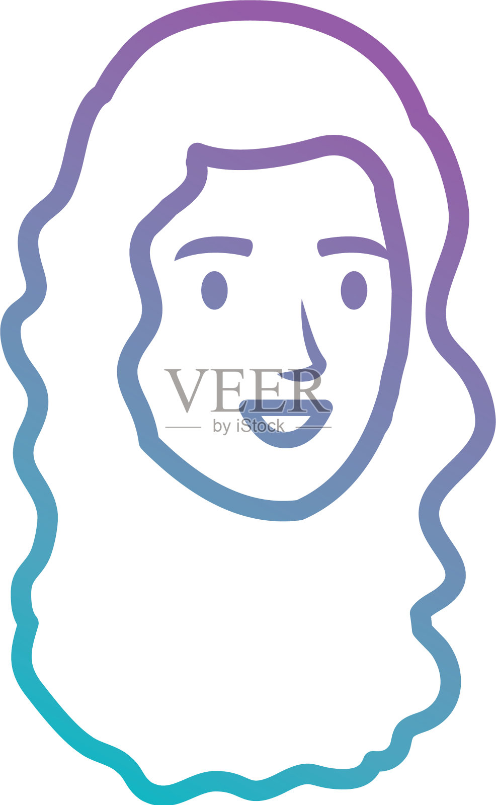 美女头像人物设计元素图片