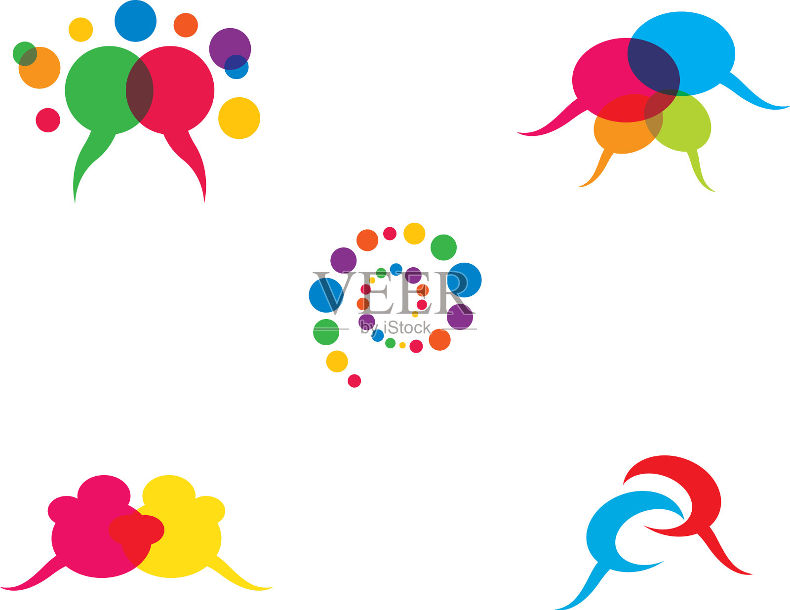 演讲泡沫的象征插画图片素材