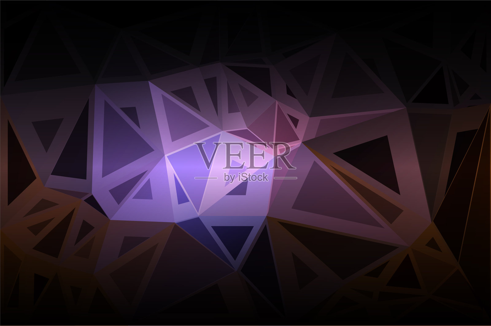 紫褐色黑色随机尺寸低聚插画图片素材