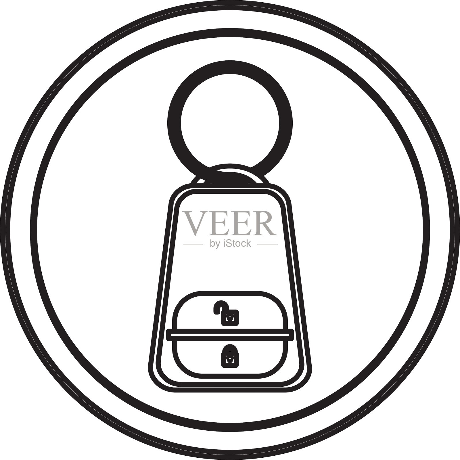 遥控车钥匙插画图片素材