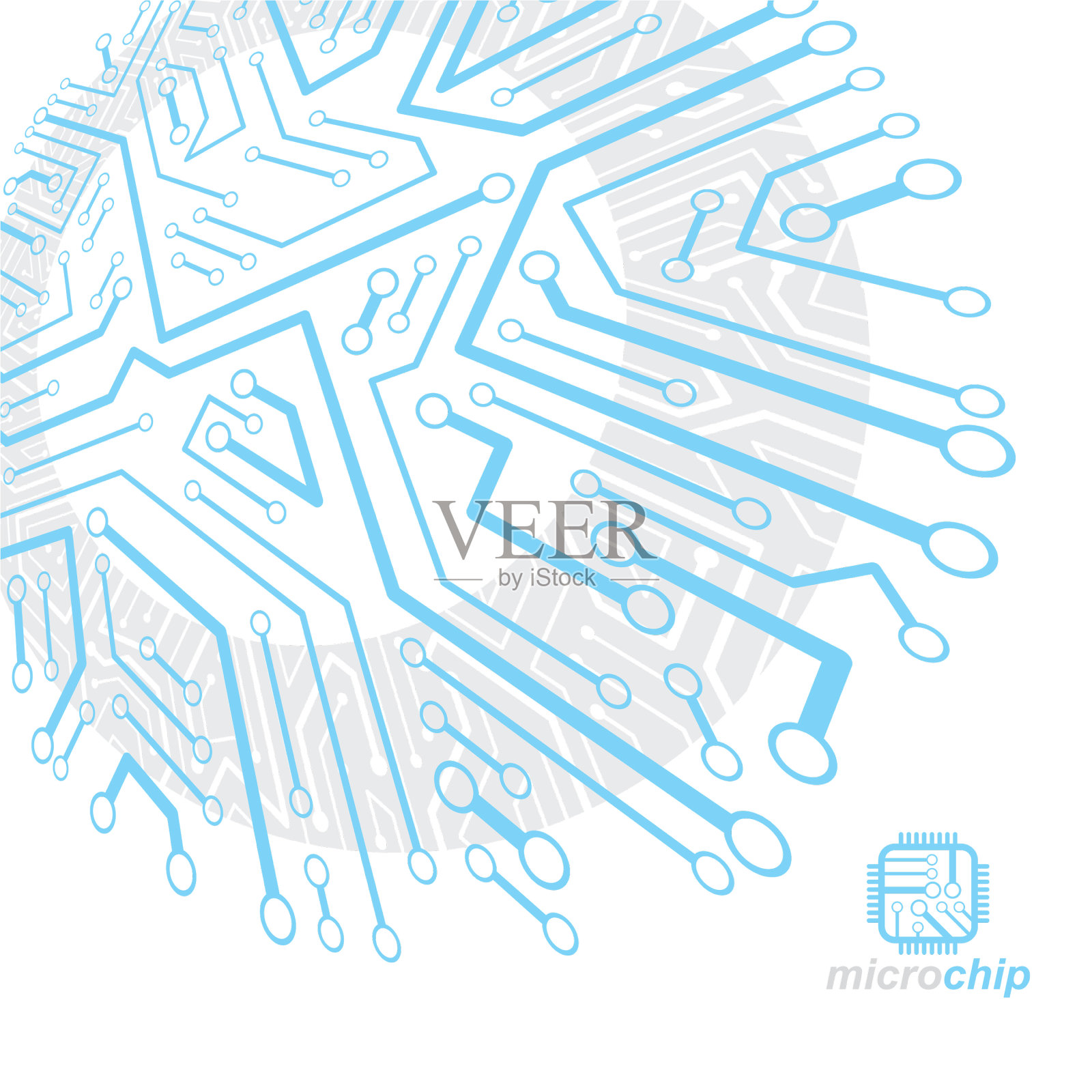 技术交流控制论元素插画图片素材