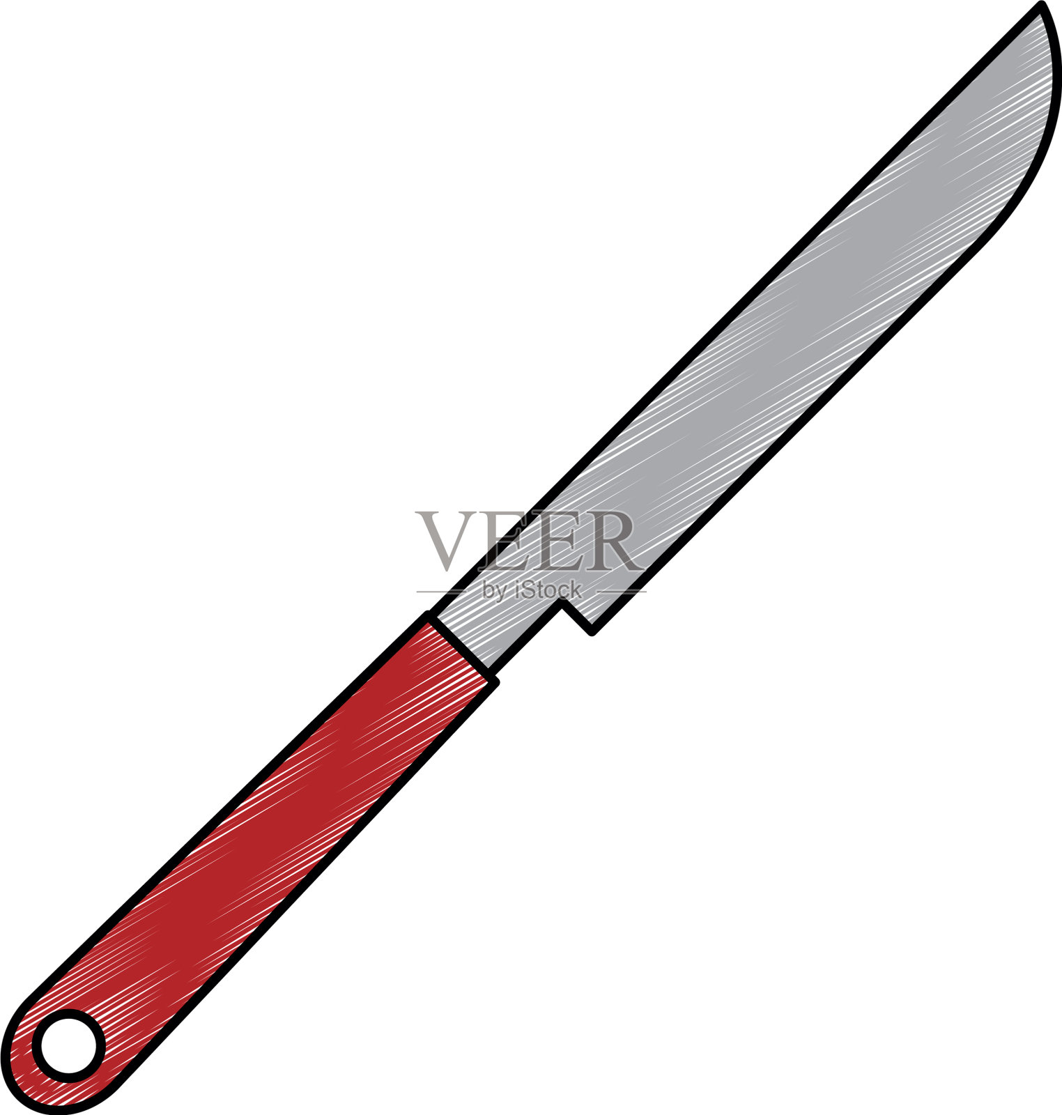 刀餐具孤立图标设计元素图片