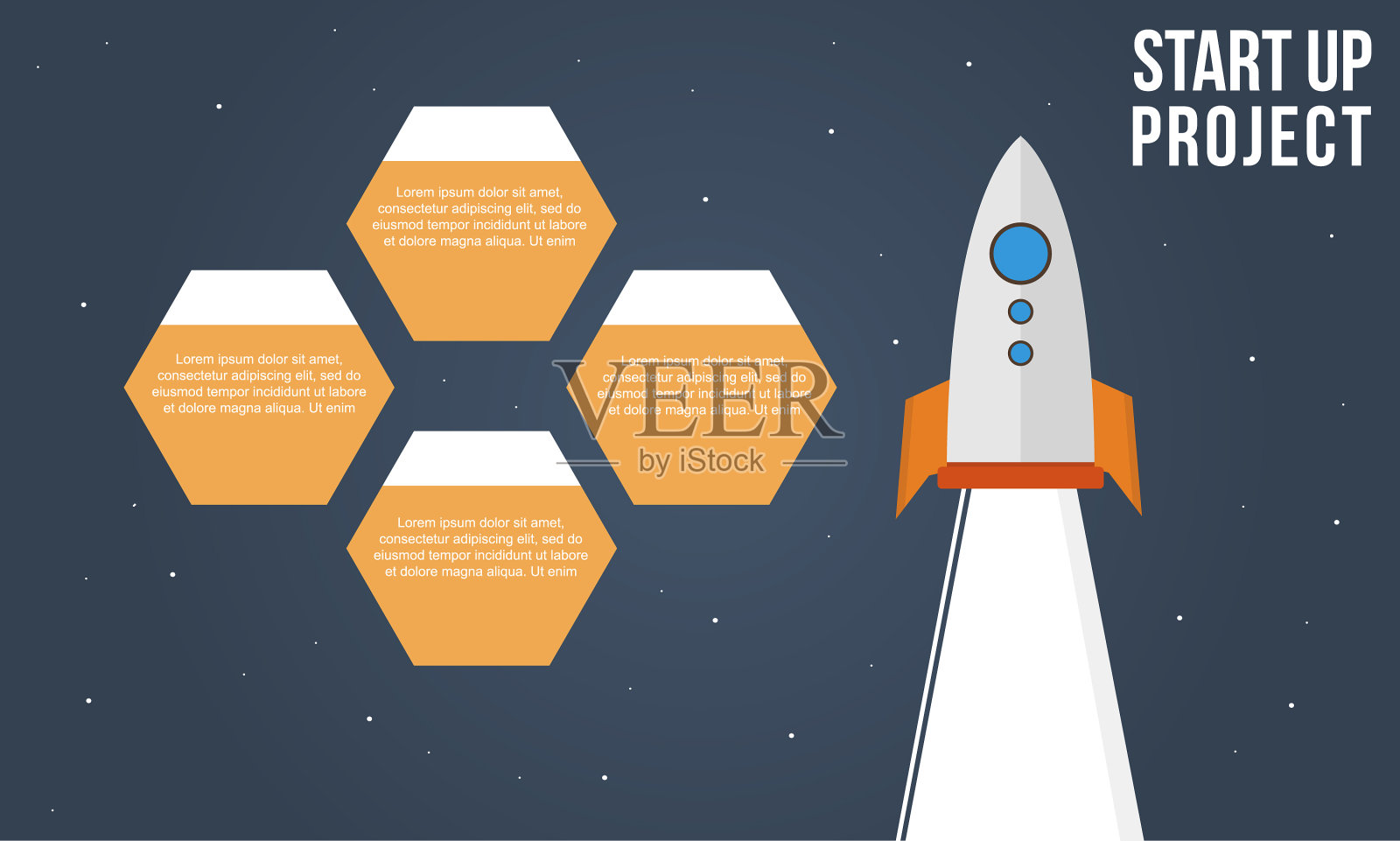 商业信息图表启动项目风格插画图片素材