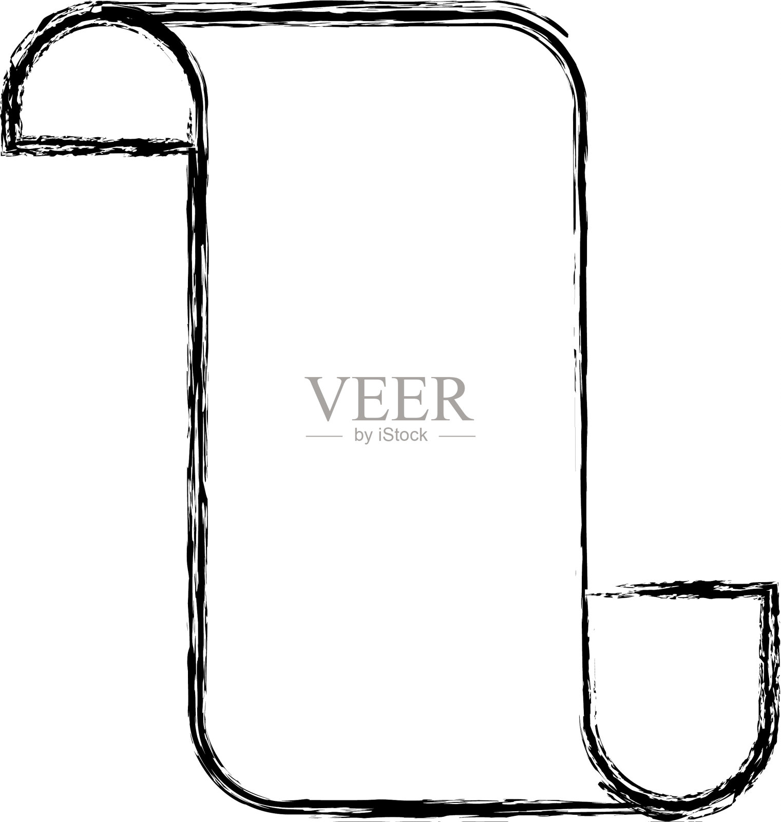 黑白模糊的连续剪影设计模板素材