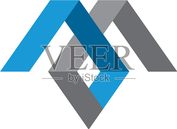 M字母标志模板设计插画图片素材