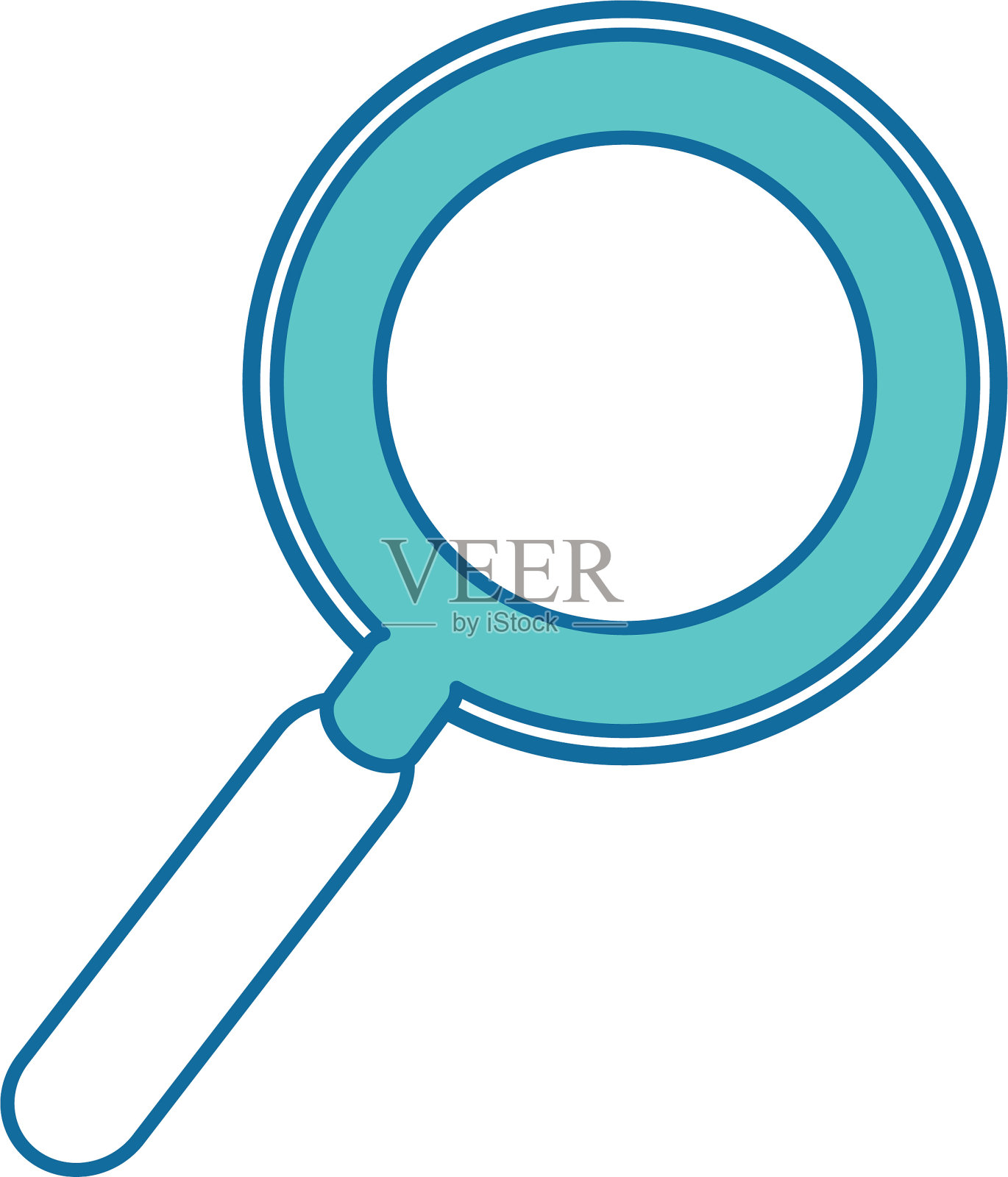 放大镜对象插画图片素材