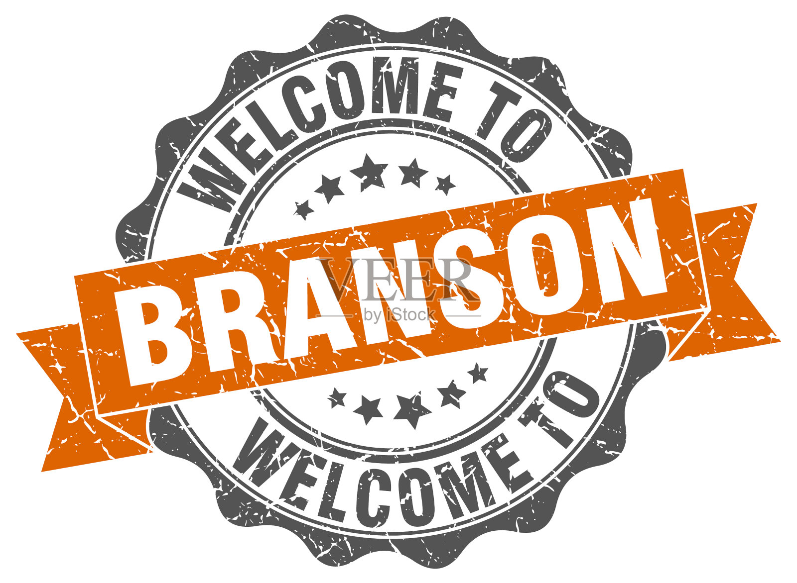 布兰森圆带封条插画图片素材