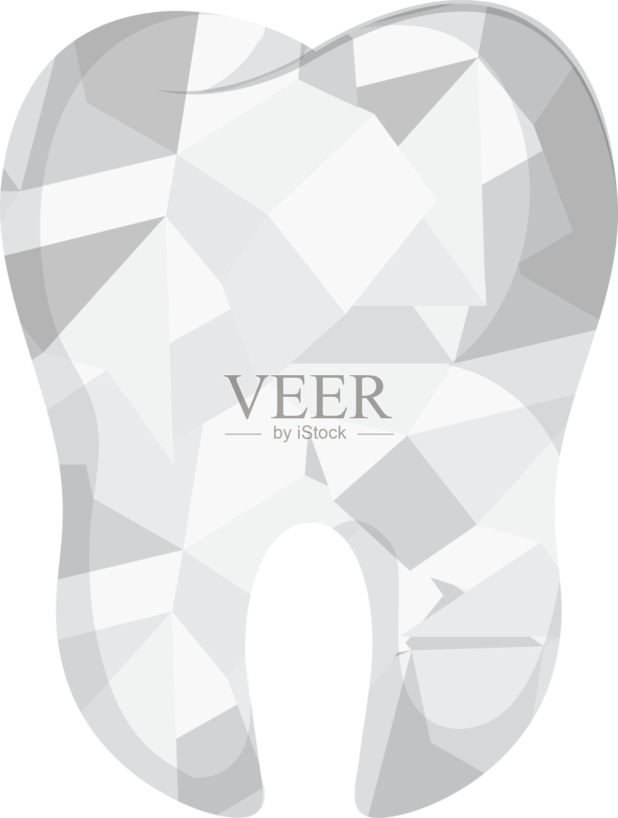 牙齿纹章孤立图标插画图片素材