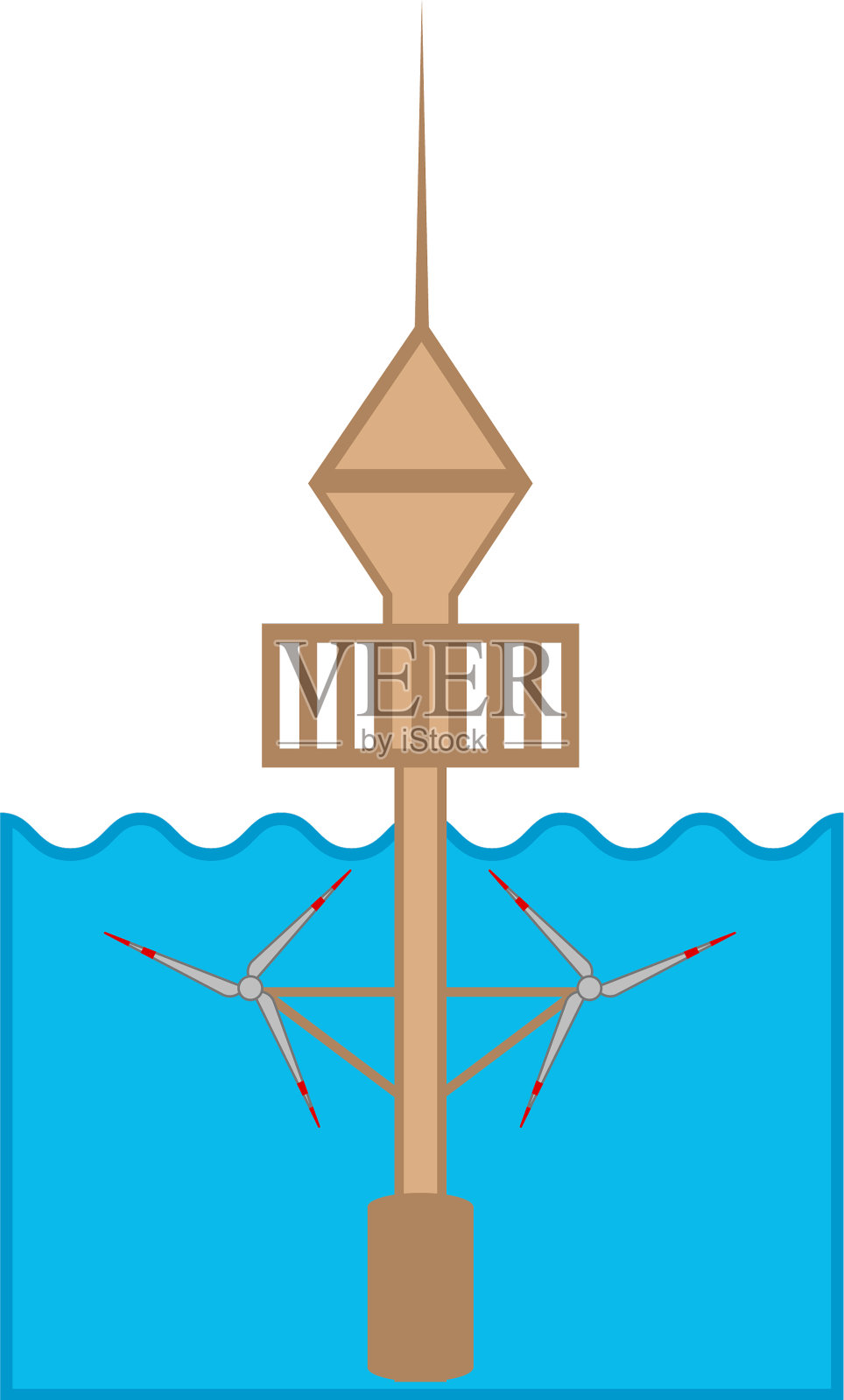 水电站插画图片素材