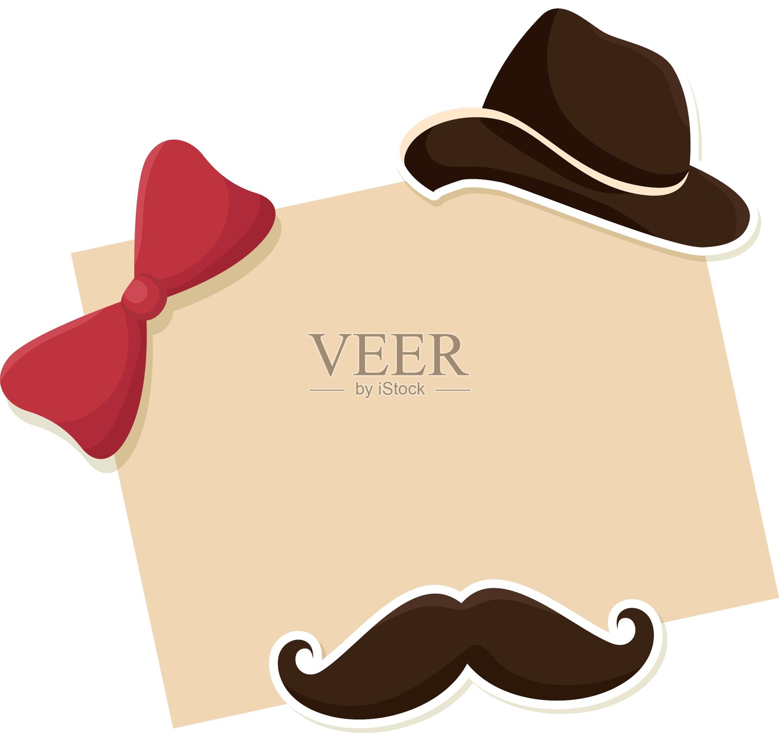 印章风格的潮人图标设计元素图片