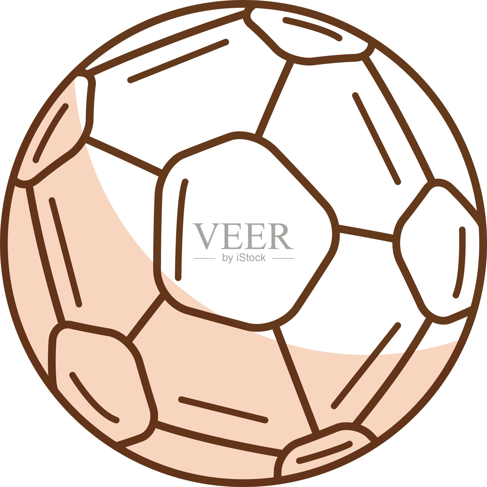 足球气球孤立图标插画图片素材