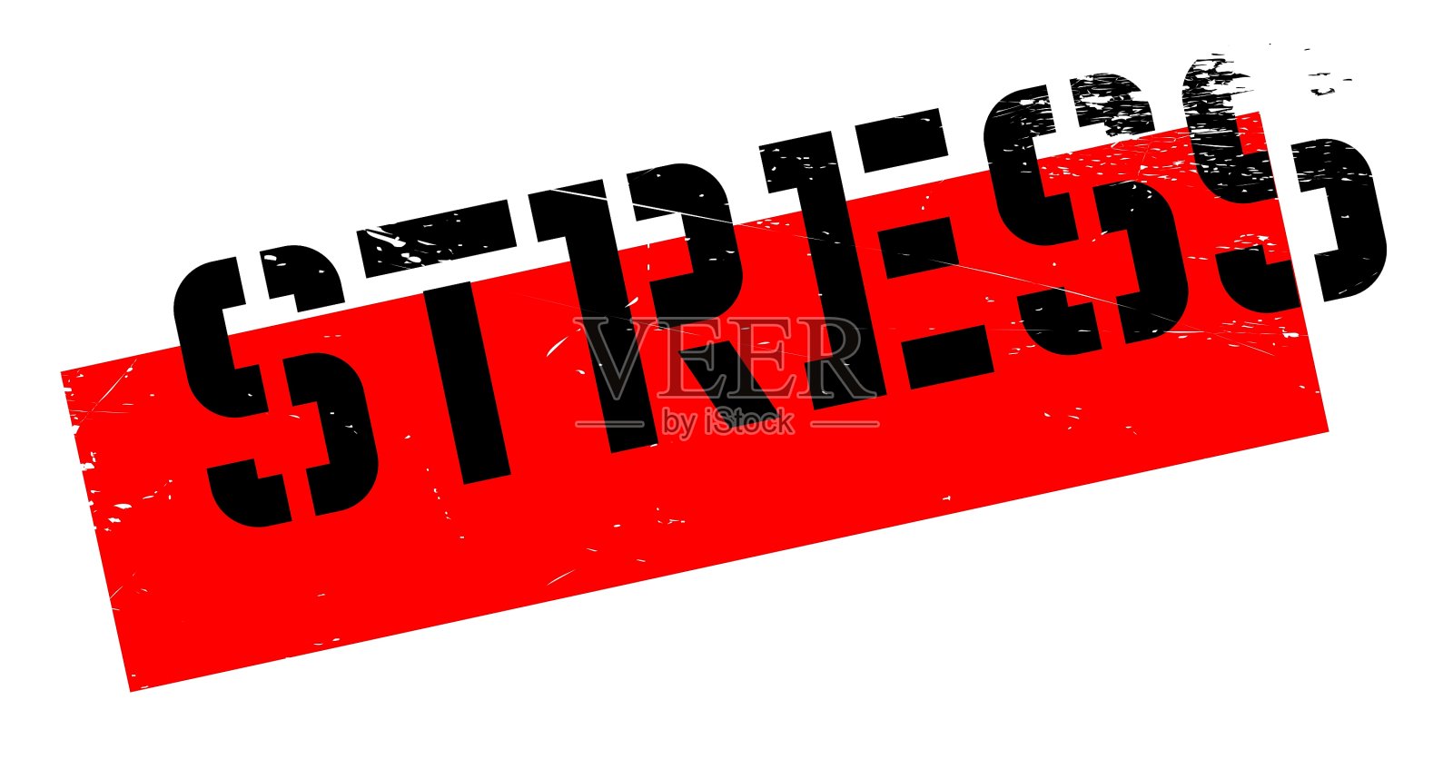 压力橡皮图章插画图片素材