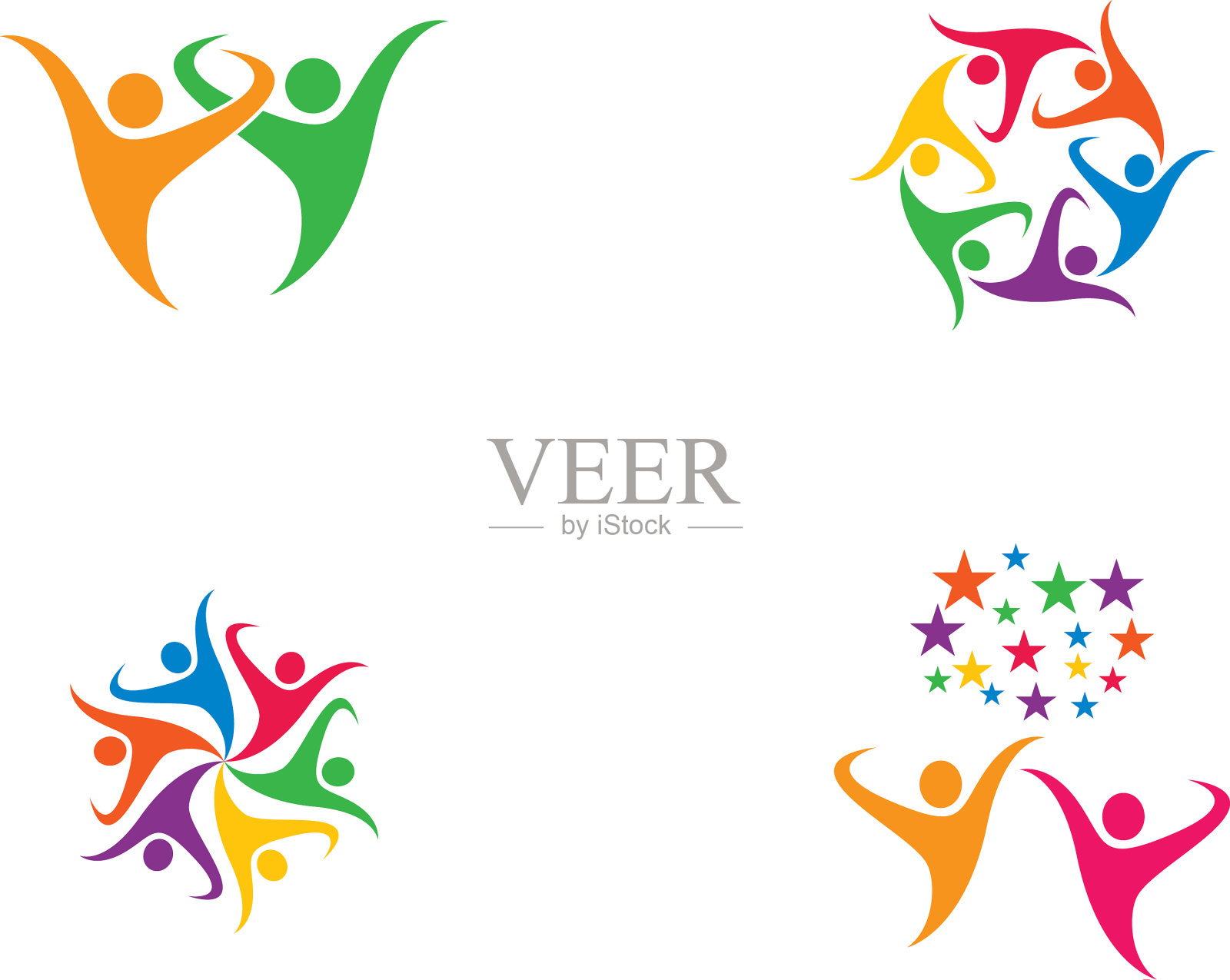 社区图标插画图片素材