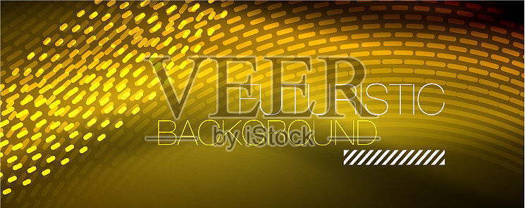 数字流动波粒子抽象背景插画图片素材