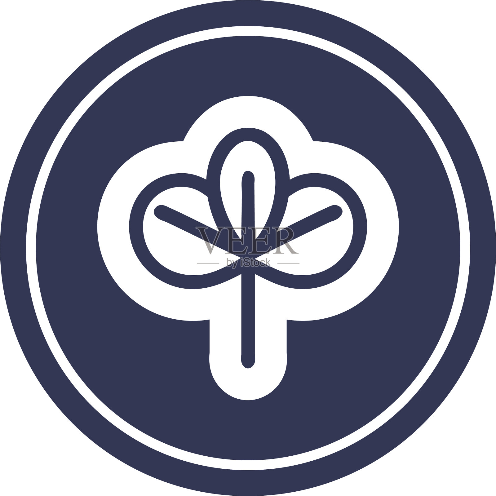 天然叶片圆形图标图标素材