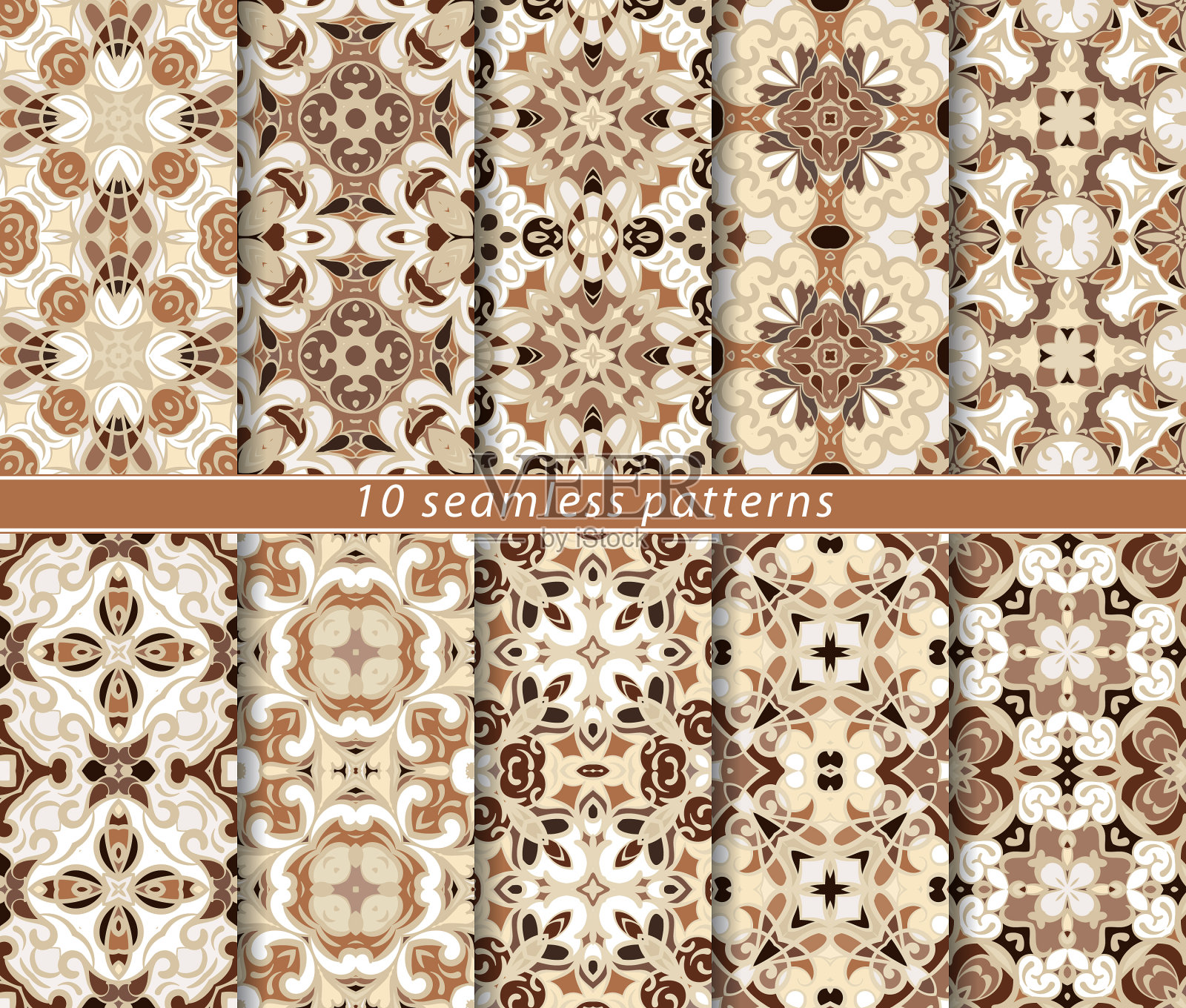 一套无缝图案插画图片素材