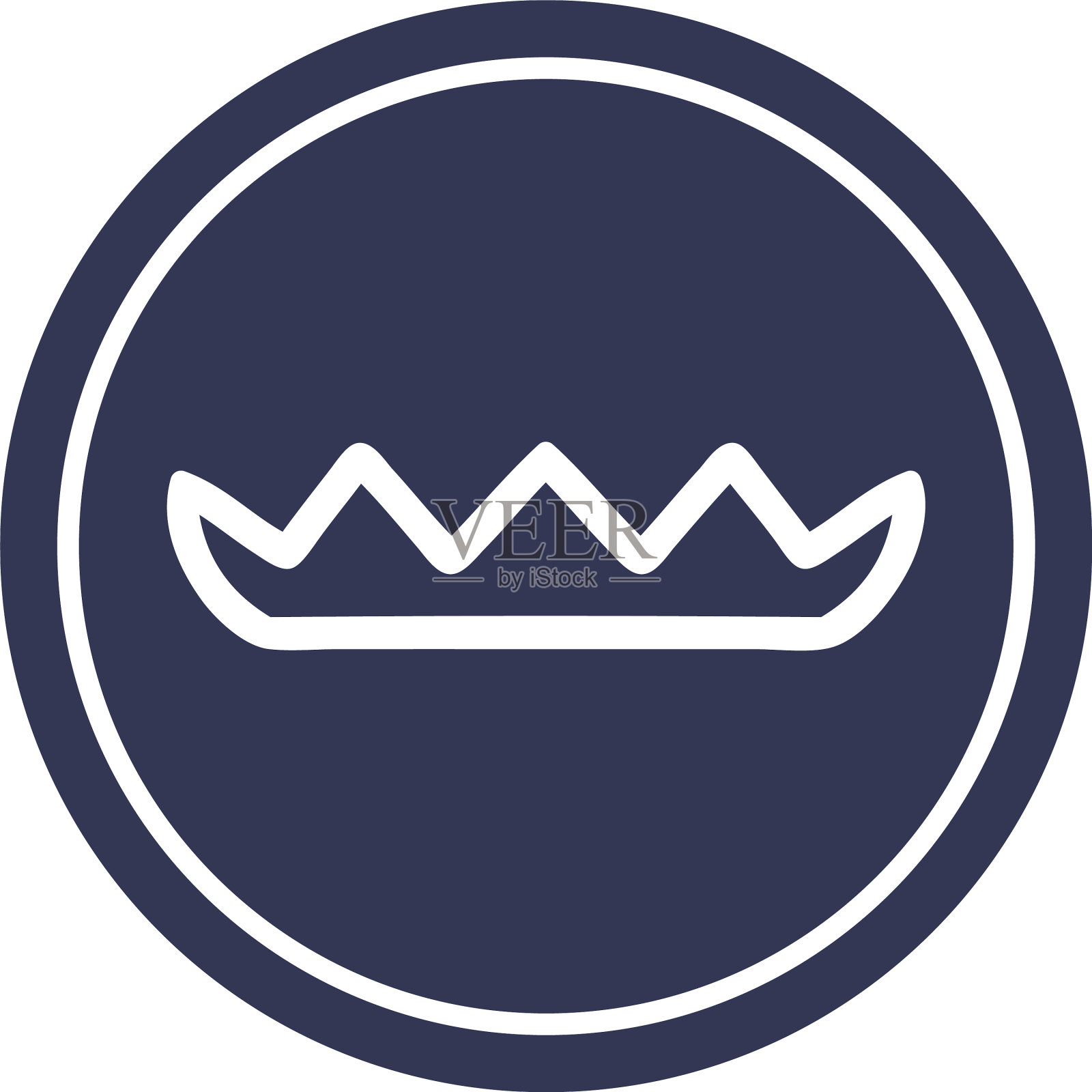 简单叶圆形图标图标素材