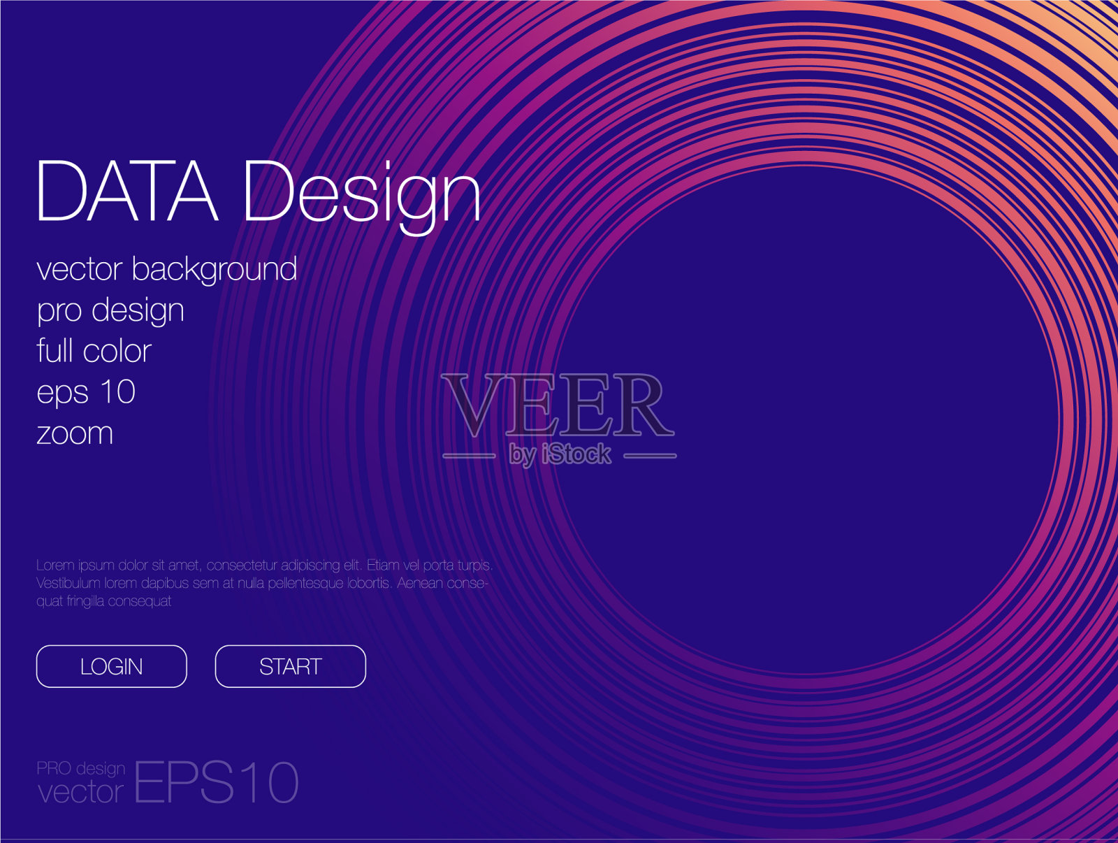 摘要混合背景模板的网站插画图片素材