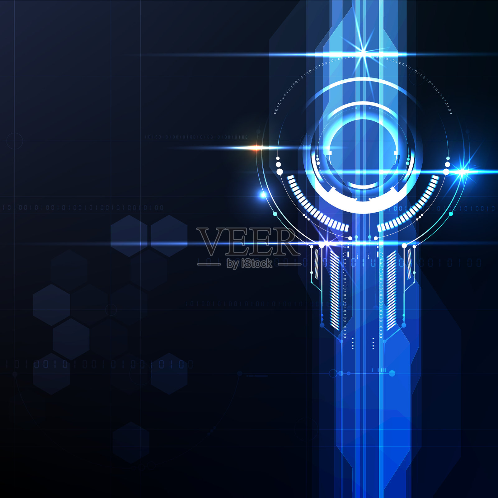 科技未来智能抽象插画图片素材