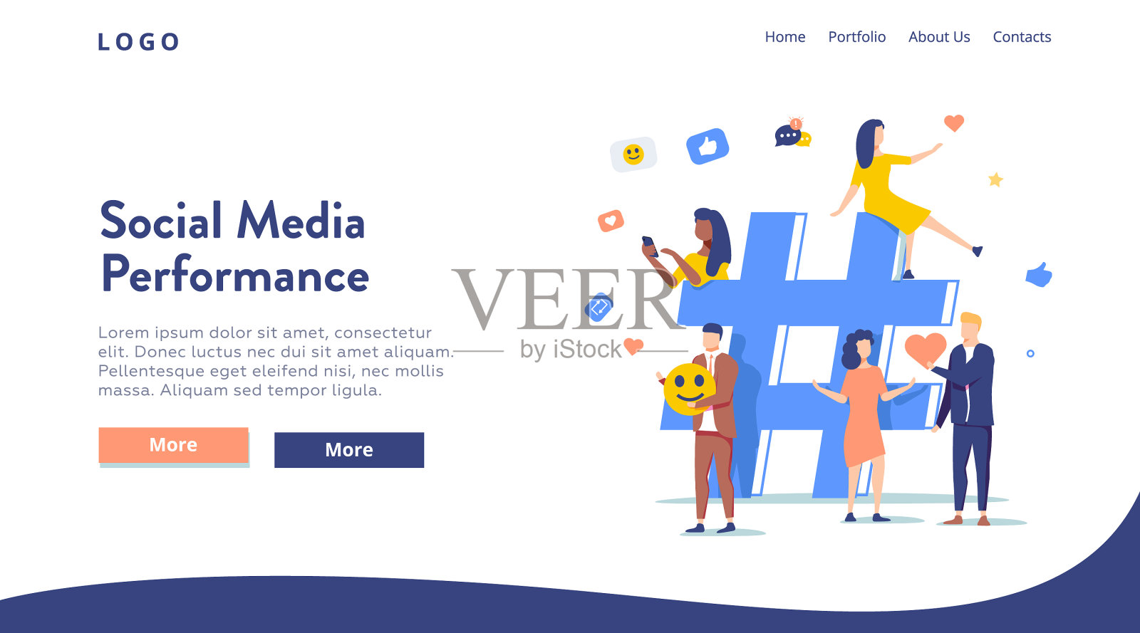 关系在线约会和网络概念插画图片素材