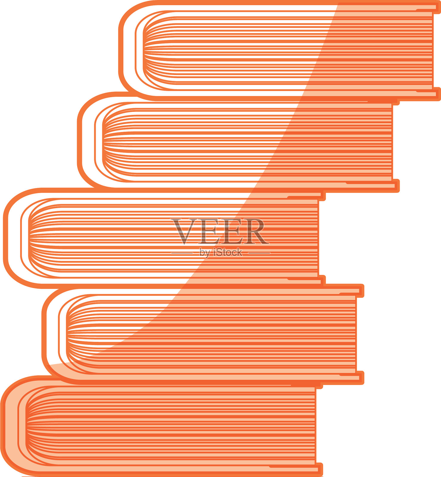 孤立的学习书插画图片素材