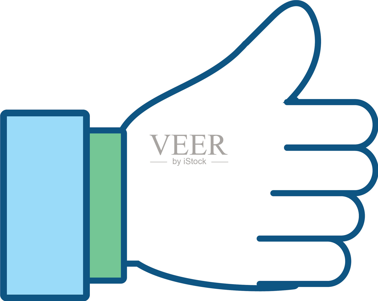 手与拇指向上的图标插画图片素材