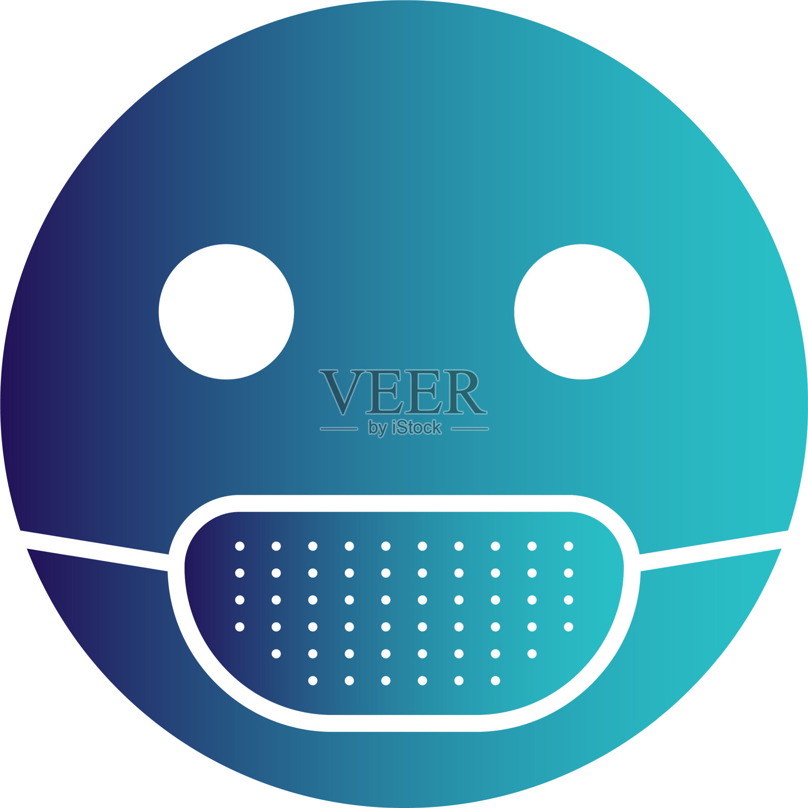 医用面具表情符号设计元素图片