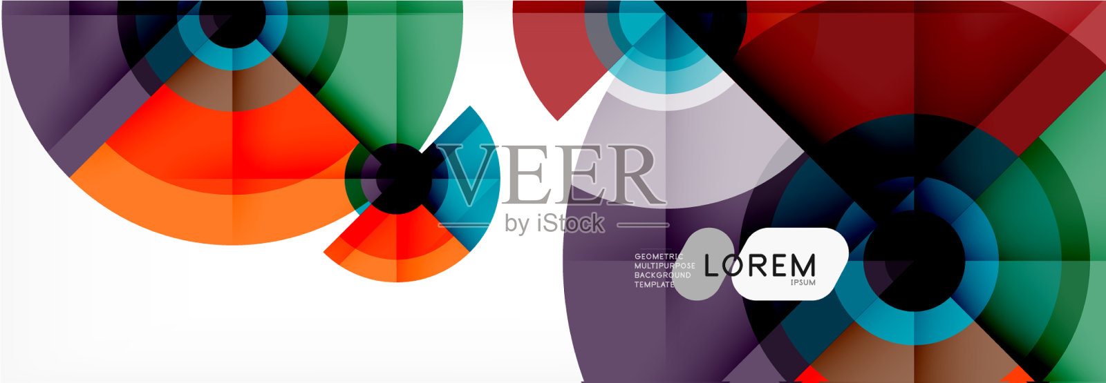 圆形和三角形是抽象背景插画图片素材