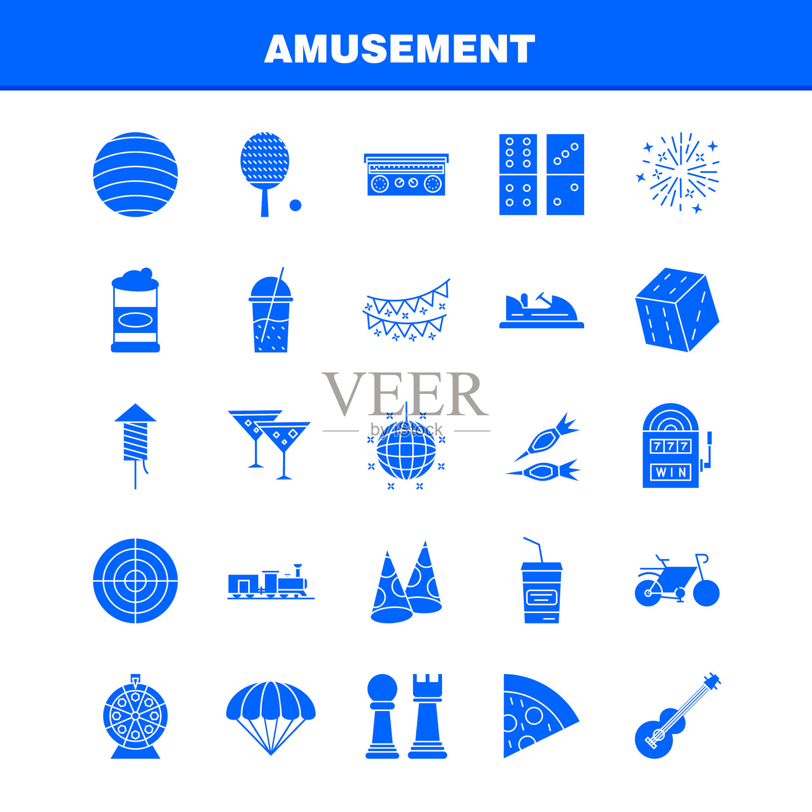 用于信息图的业务纯符号图标集插画图片素材