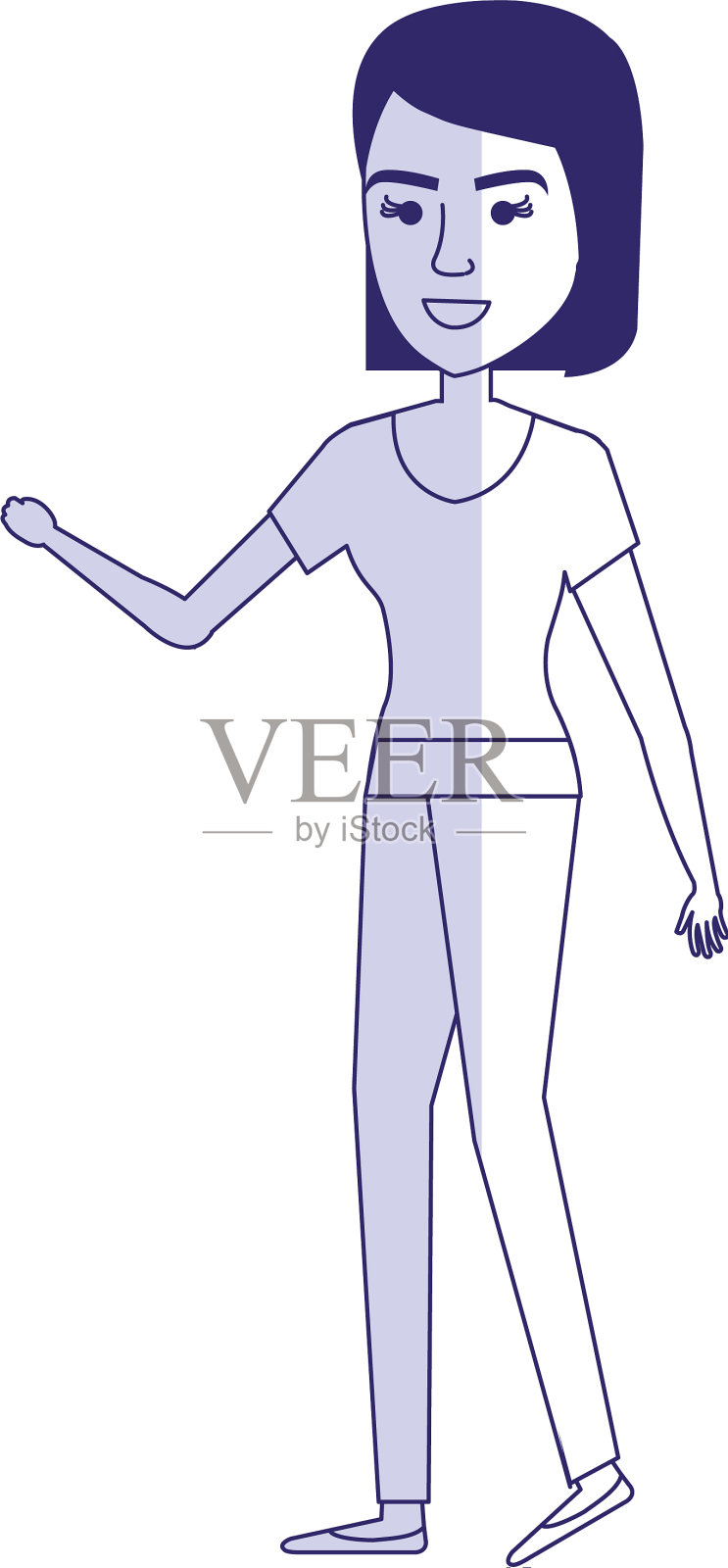 优雅的女商人化身设计元素图片