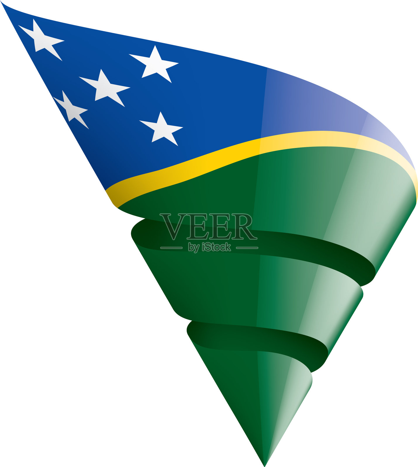 所罗门群岛国旗上设计元素图片