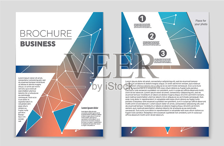 抽象布局的艺术背景设置插画图片素材