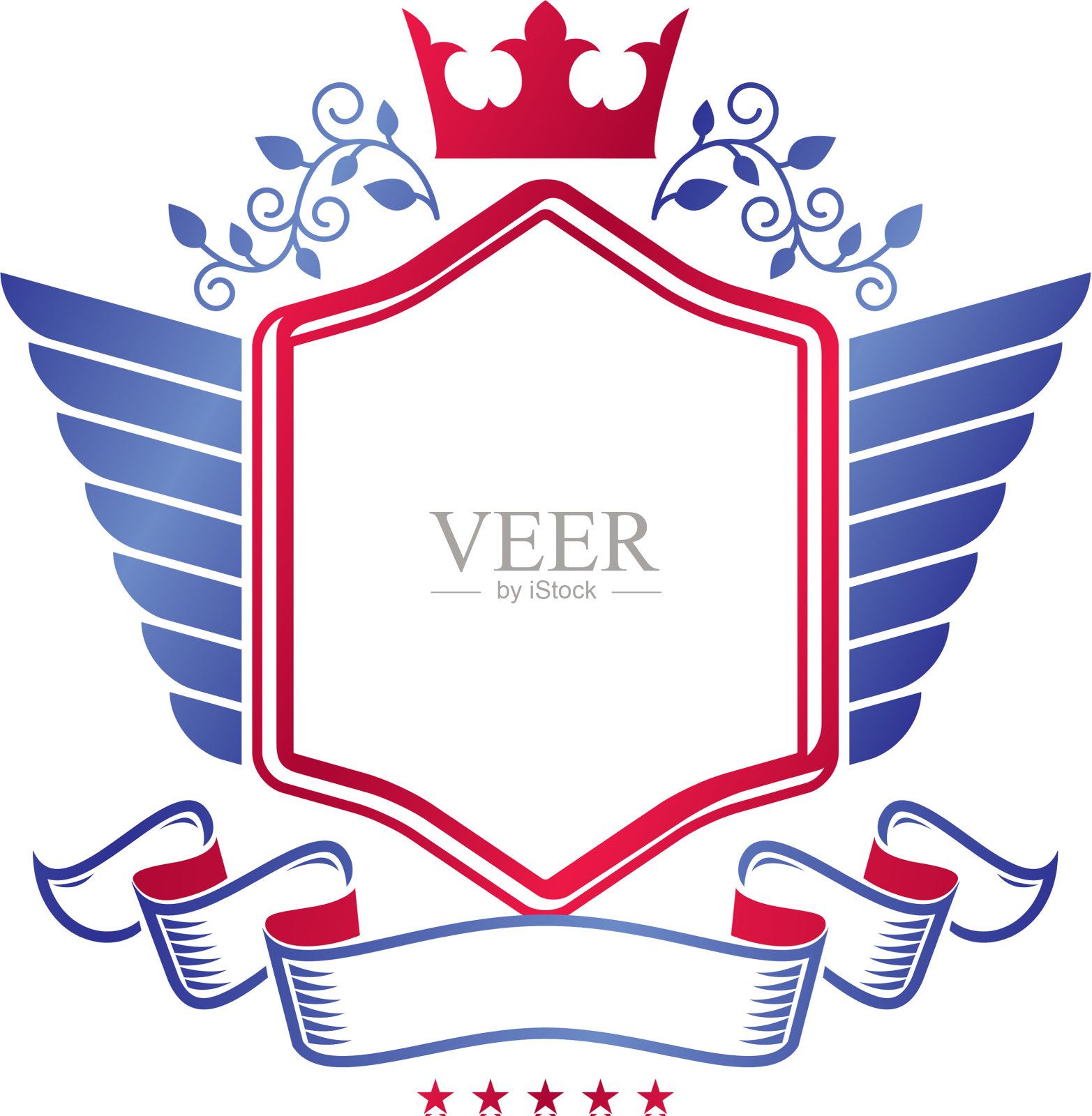 用皇冠元素构成的图形标志设计元素图片