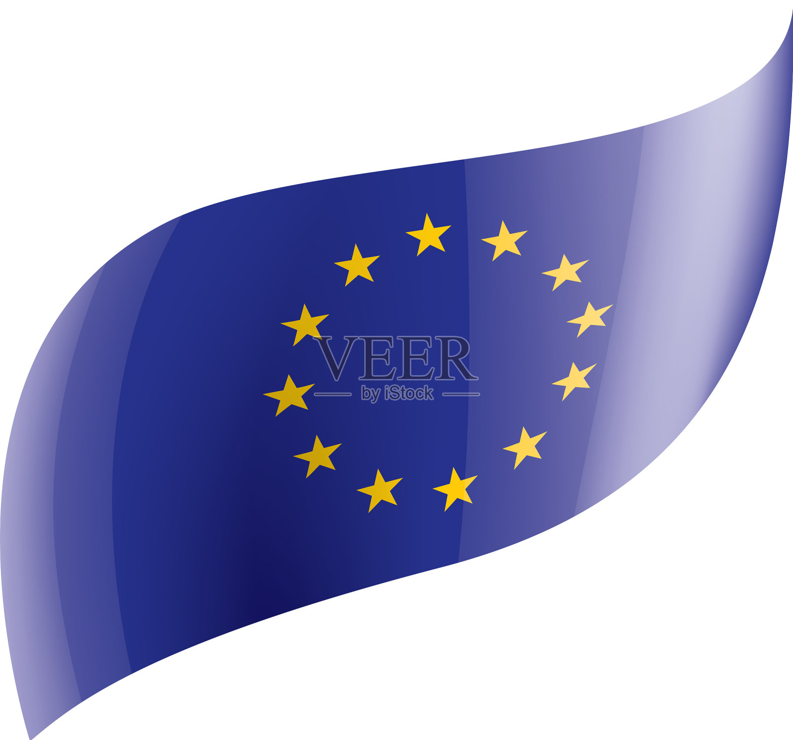 欧盟旗帜上设计元素图片