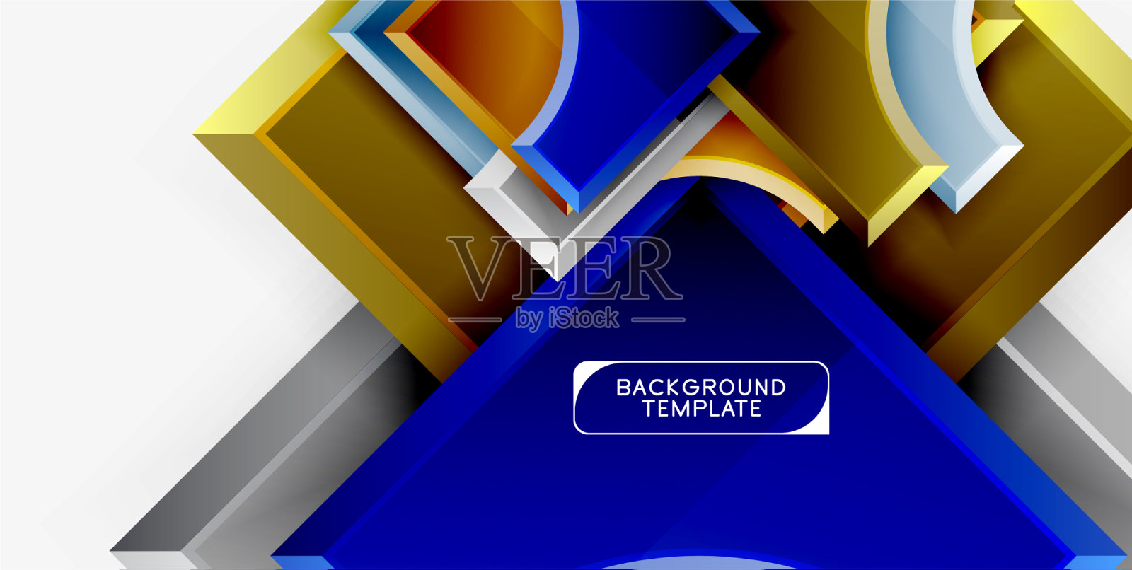 3d未来形状抽象背景插画图片素材