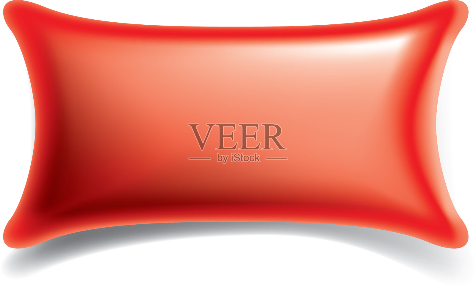 白色背景上的红色贴纸设计元素图片