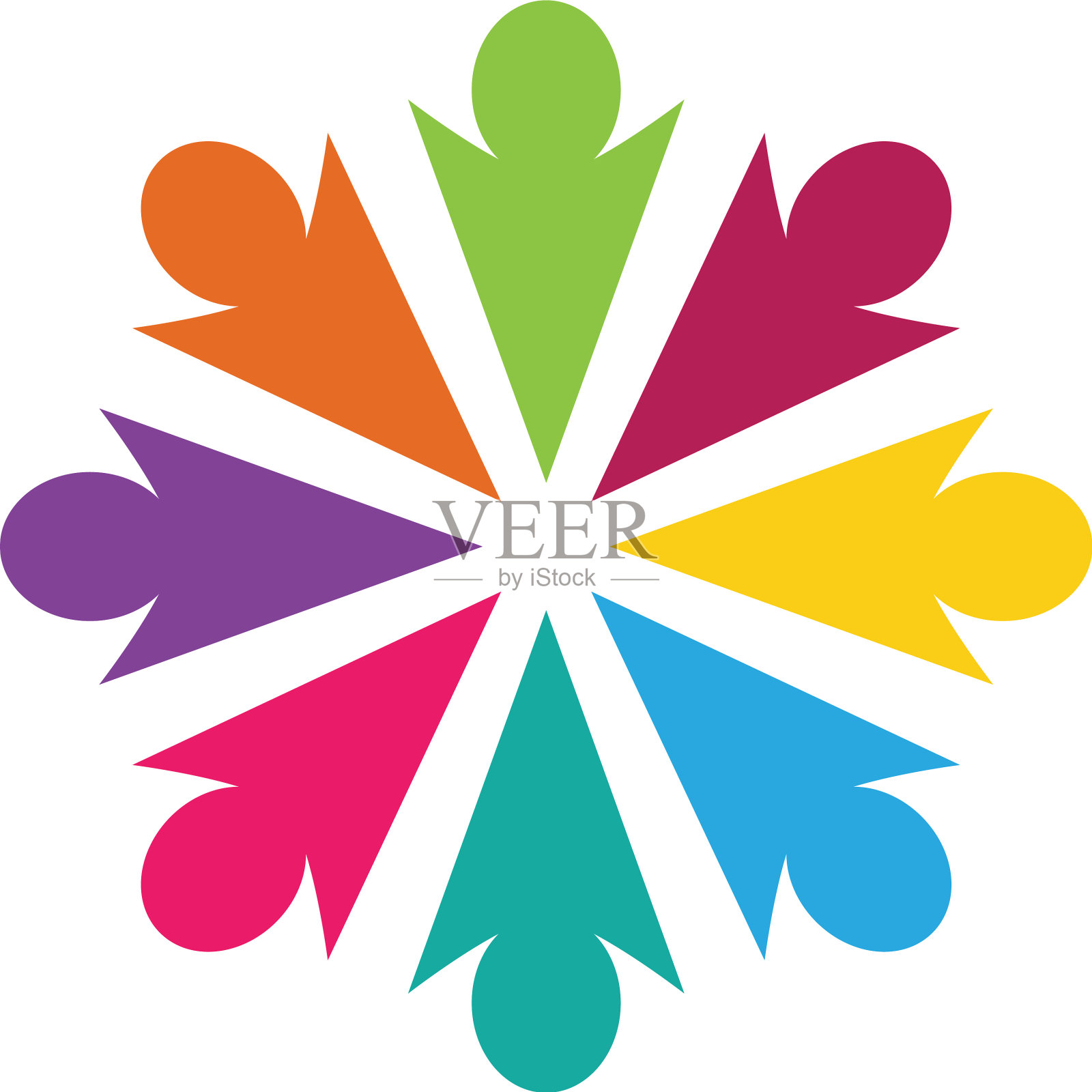 收养和社区护理标志图标素材