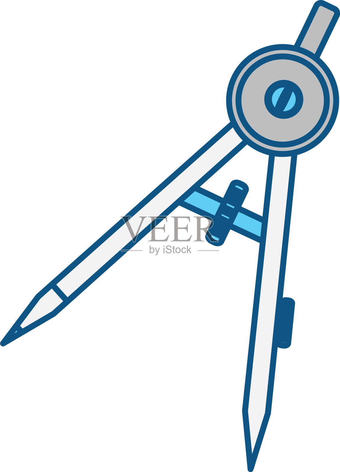 指南针几何用具设计元素图片