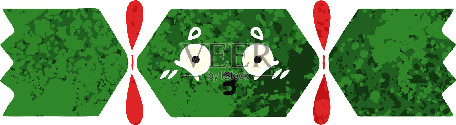 复古风格的卡通圣诞爆竹设计元素图片