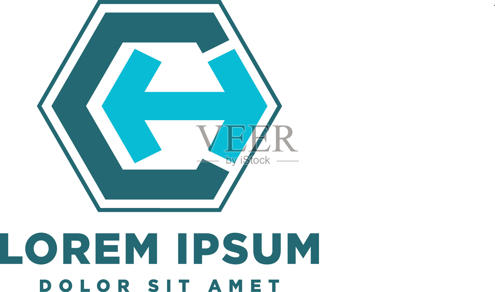 字母ch抽象标志模板图标元素插画图片素材