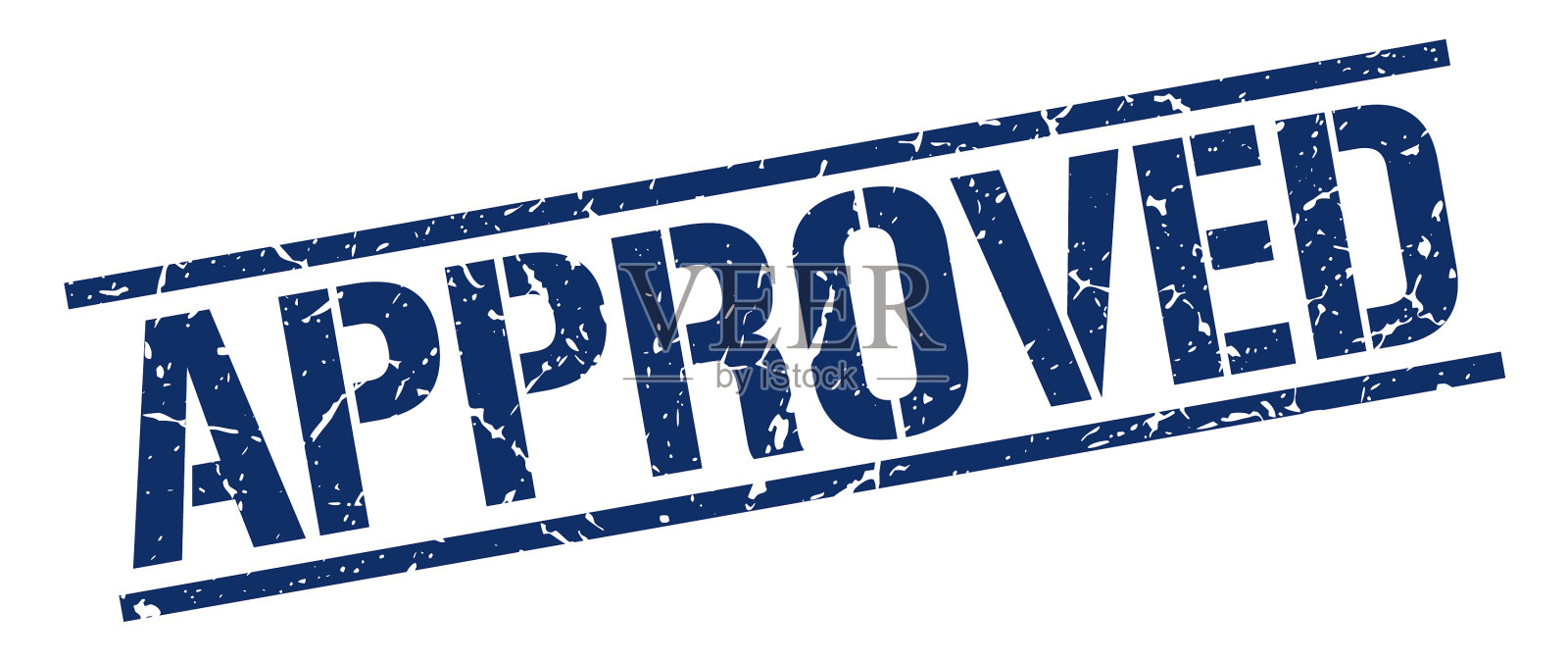 批准的邮票插画图片素材