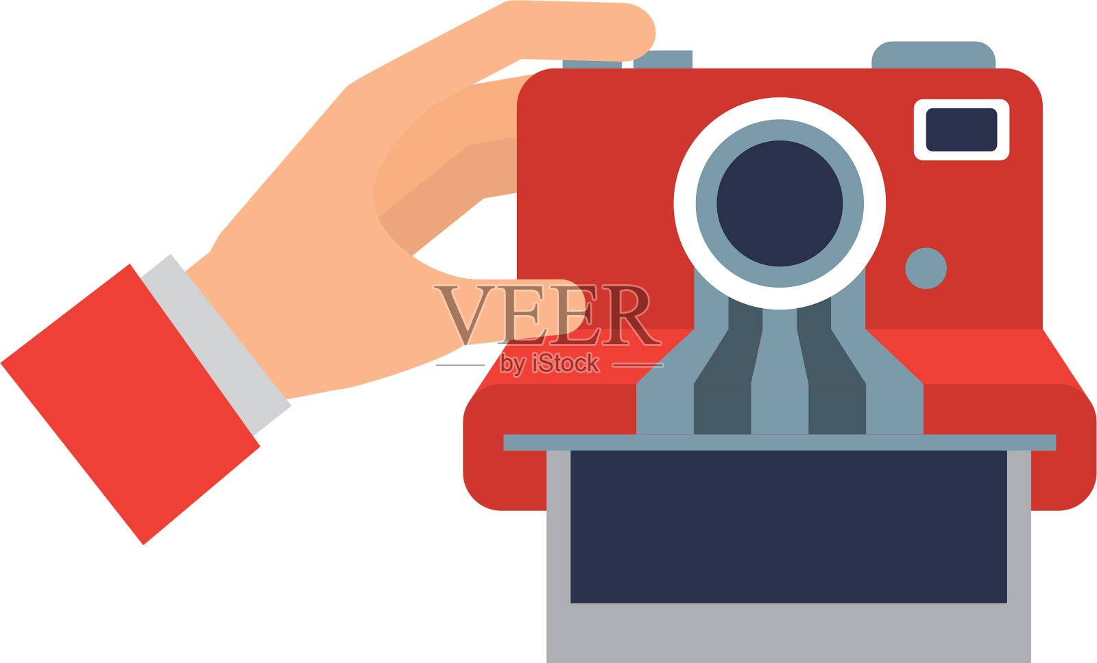 手用相机拍照瞬间隔离设计元素图片