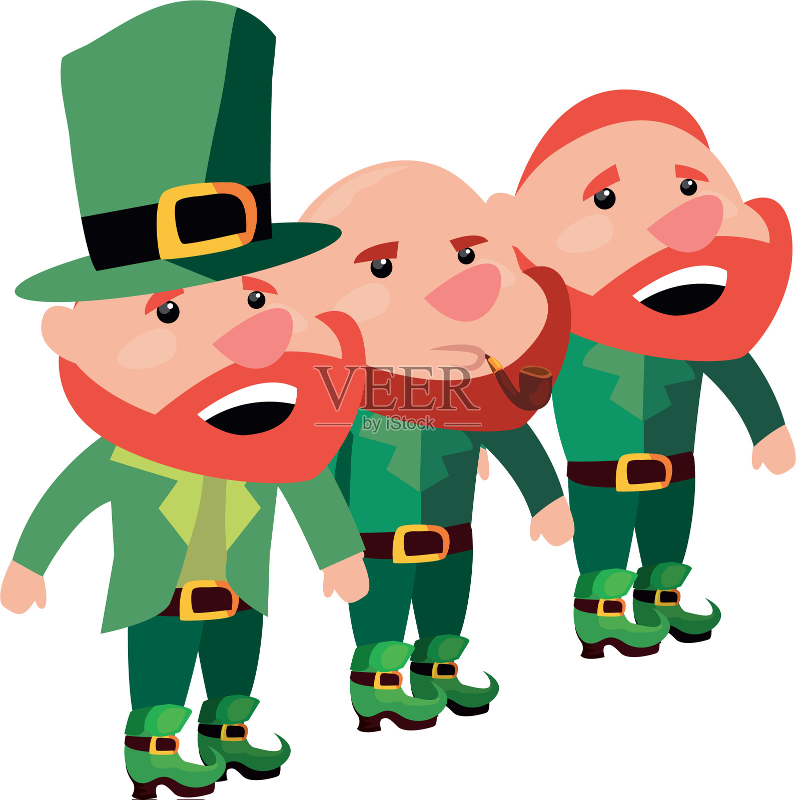 圣帕特里克节快乐设计元素图片