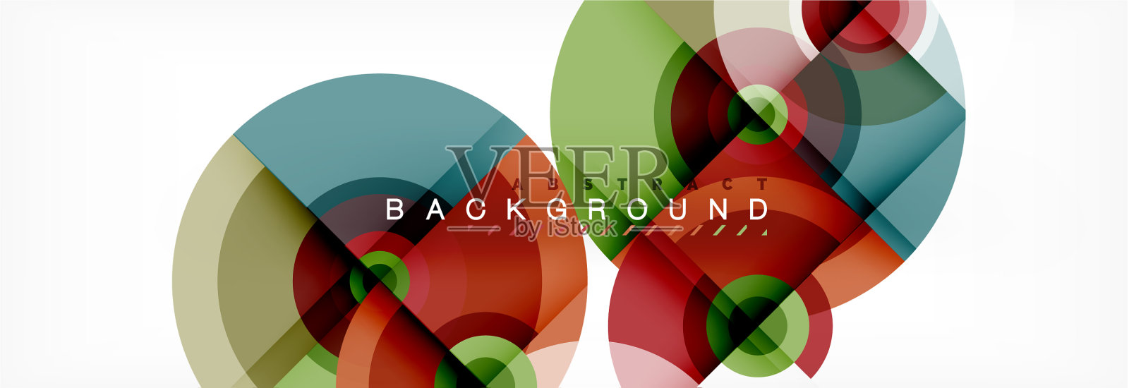 圆形几何构图抽象背景插画图片素材