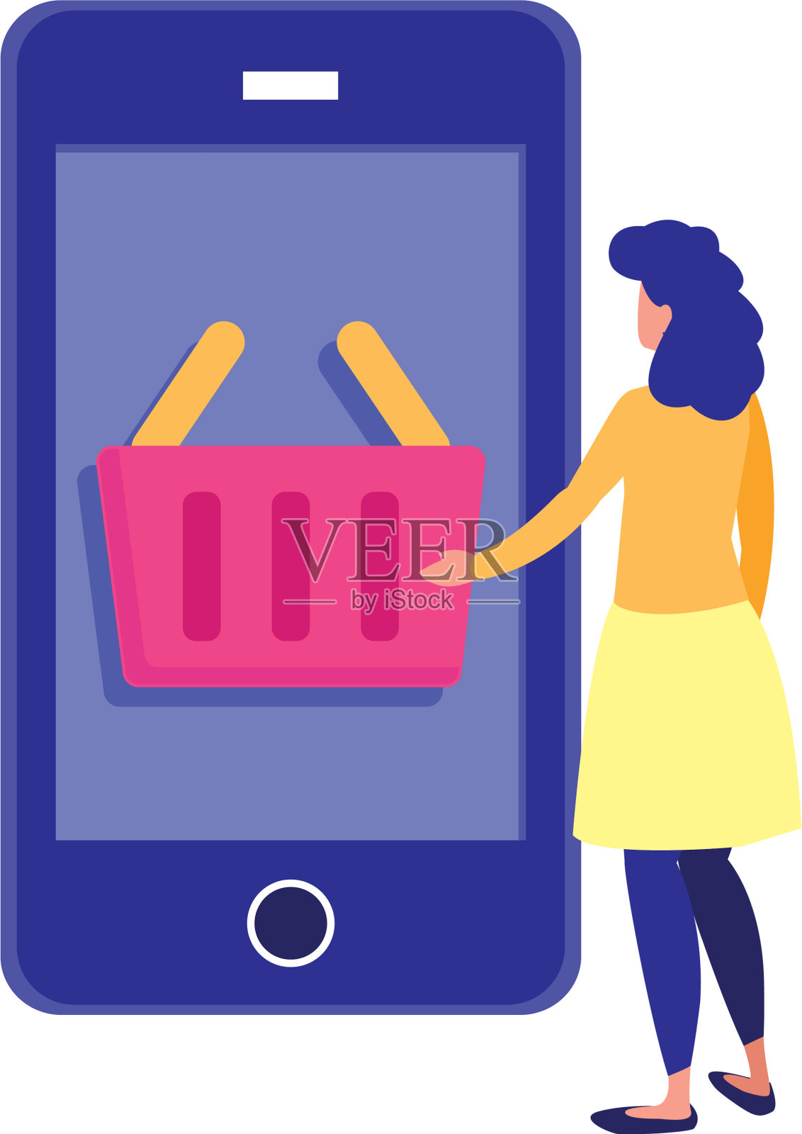 网上购物市场设计元素图片