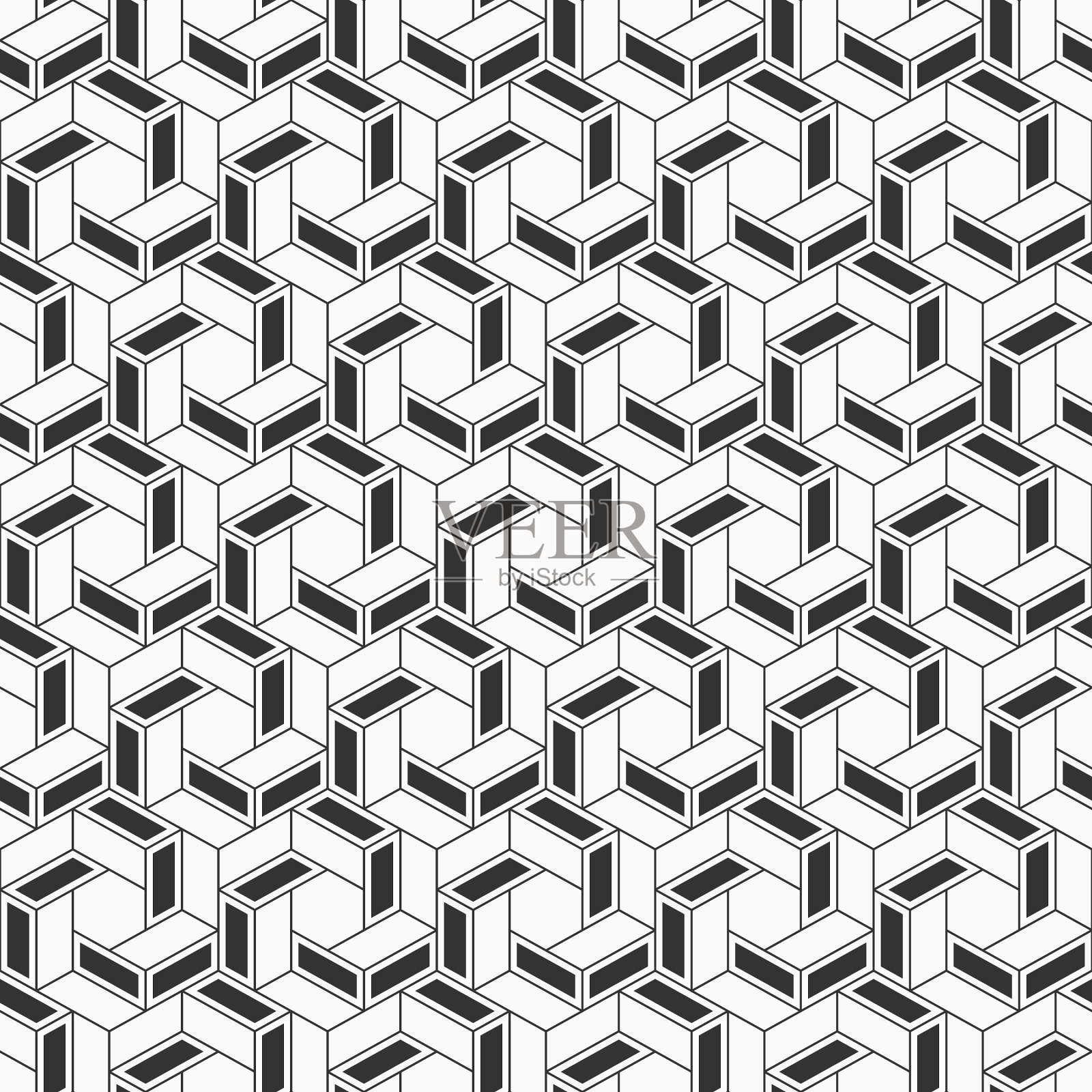 抽象无缝图案重复几何插画图片素材