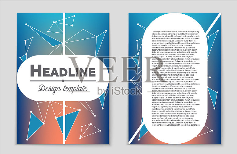 抽象布局的艺术背景设置插画图片素材