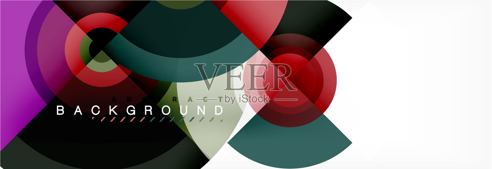 圆形形状抽象背景时尚插画图片素材